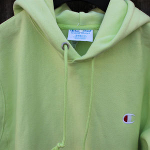 champion hoodie lime